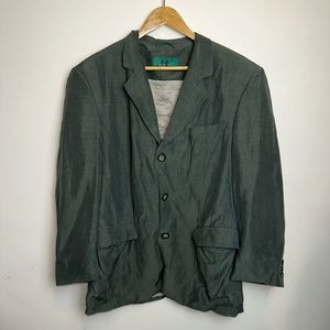 Vintage Mill Casual Men’s Original Casino Gianfranco Linen Blazer Woven In Italy